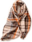 Plaid Cashmere Feel Scarf