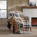 Plaid Wool Throw Blanket